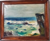 Dewey {Ernest Dewey} Albinson 1898-1971 Oil On Canvas Waterscape