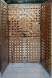 Mid Century Solid Copper Woven 4 Panel Room Divider