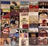 50 Vintage Vinyl Rock and Roll, Blue Grass, Psychedelic and Other Record Albums