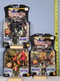 3 Resident Evil Platinum 2 Series Action Figures Unopened in Bubble Packs