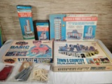 Collection of Vintage Building Sets in Orig. Boxes