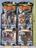 4 Toy Biz Resident Evil 1998 Action Figures Unopened in Bubble Packs