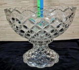 Heisey Pillows Punch bowl and Pedestal