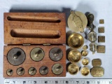 19th Century Scale Weights and Bourn Sovereign Scale