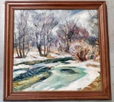 Arne Bodholdt 1892-1966 Oil on canvas Winter landscape