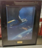 L Ron Hubbard's Battlefield Earth Framed Lithograph 