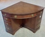 Duncan Phyfe Corner Desk With Leather Top