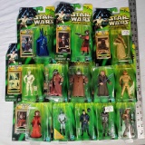 13 Hasbro Star Wars Power of the Jedi Collection 2 Unopened Action Figures with Jedi Force File