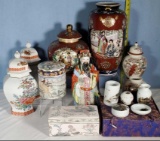 Asian Porcelain Vases, Ginger Jars and Boxes