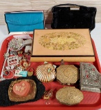 Tray Women's Vintage Vanity & Other Items