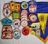 Collection of USA and Canada 1970s Boy Scouts of America Jamboree Patches and More