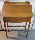 Antique Oak Petite Drop Front Desk