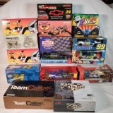 14 1:24 and 2 1:32 Scale Nascar Die-Cast Stock Cars and Banks, All Mint in Boxes