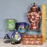 7 Pcs Cloisonne in Mixed Shapes and Sizes