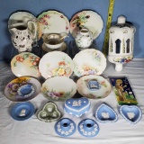 Fine Porcelains including Wedgwood Jasperware, Hand Painted Plates and More