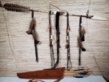 Billy White Wolf Ford 20th Century Native American Style Decorative Arrow and Quiver Of Arrows