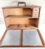 Vintage Wood Dremel / Jewlers Carry Case