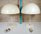 Pair of 1970's TSAO Designs Mushroom Shape Table Lamps