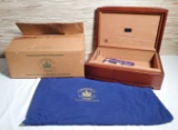 Hand Crafted Diamond Crown Humidor New in Box