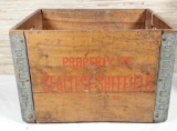 Sealtest Sheffield Dairy Wooden Advertising Milk Bottle Crate Box