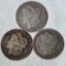 3 New Orleans Mint Morgan Silver Dollars - 1890-O, 1891-O and 1899-O