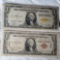 1935A North Africa Yellow Seal and Hawaii $1 one dollar bills