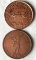 2 1834 Hard Time Tokens - Boar Front, Jackson Reverse, Jackson Front/ Donkey Reverse