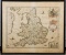 Johannes Blaeu Rare Hand Colored Map of England and Wales 1645 Anglia Regnum