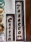 2 Antique Glass Window or Door Signs -Tobacco & Custom