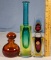 3 Murano & BPK Glass Perfumes and Bud Vase