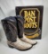 Men's Dan Post Omaha Western Boot in Taupe Python Leather in Orig. Box