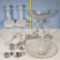 Tray Lot of Cut Crystal Bowls, Decanters and More