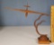 1930s Art Deco German Wood Carved Glider Sculpture (repaired)