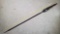 Antique African Hand Forged Iron Turkana Leaf Point Spear and Spike Ended Staff