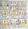 10 Hand Painted Henriot Quimper French Faience Ceramic Tiles