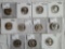 11 BU Washington Silver Quarters From 1939-19594