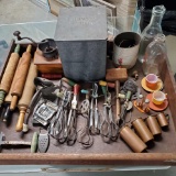 Tray Lot Of Kitchen Collectibles