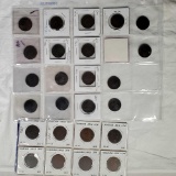 Lot of 26 Antique Canadian Large Cents