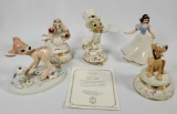 5 Lenox Disney Figurines and Trinket Boxes