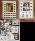 Case Lot of Mixed US and Foreign Coins Including Silver, Tokens and Medals