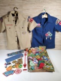 Collection of Vintage Boy Scouts Patches, Medals, Etc.