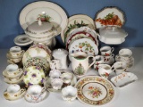 Approx 60 pcs Fine Porcelains - Wedgwood, Royal Doulton, Limoges, Schumann and more