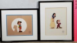 Snow White and Pinocchio Limited Edition Framed Sericels