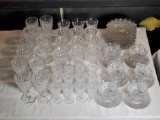 72 pcs service for 12 Fostoria American cocktail and Dessert/ Luncheon Set