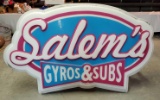 Salem's Gyros & Subs Sign Cover