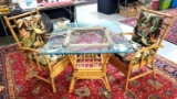 Rattan Patio Table & Chair Set