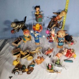 Tray Lot of As Is Vintage Tin Litho and Related Wind Up Toys