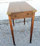 Adorable Vintage Foyer Folding Table in the Style of Hepplewhite