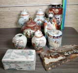 Chinese Porcelains, Figures & Viewing Stone