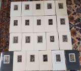 Lot Of 21 !8th Century French Steel Engravings Book Plates